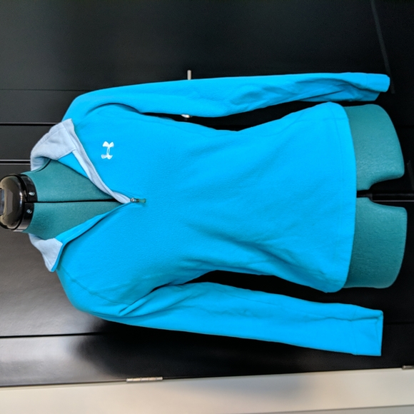 **Under Armour** Teal Light Weight Armour Fleece Small 1/4 Zip - Picture 5 of 6